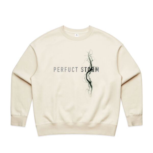 White Lightning design - Womens Heavy Crew Thumbnail