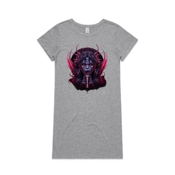 Standup in Hell - Logo - Womens Mika Organic Short Sleeved Dress Thumbnail